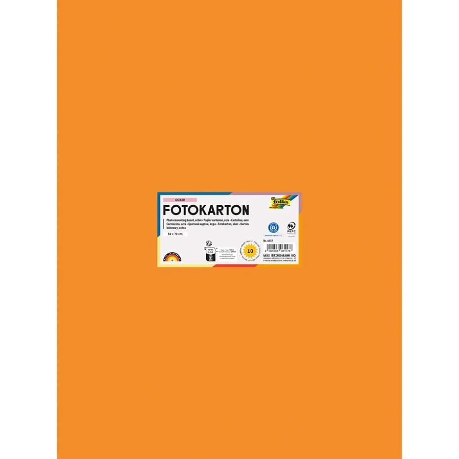 Folia Fotokartong 50×70 – 300g – 17 Oker