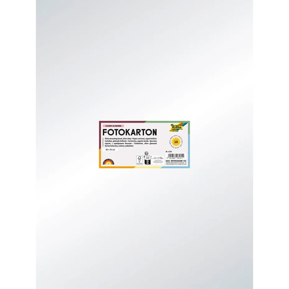 Folia Fotokartong 50×70 – 300g – 61 Sølv Blank
