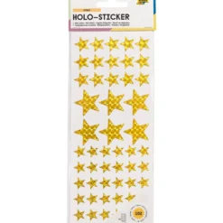 Folia Holo Klistremerker 2ark – Stjerner