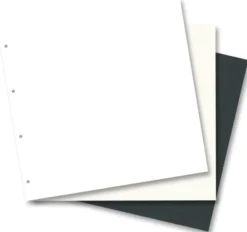 Folia Innlegg til scrapbook album – 15stk – Hvit