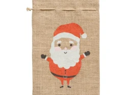 Folia Jute Julesekk 17x25cm – Julenisse