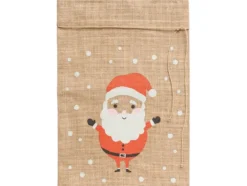 Folia Jute Julesekk 35x50cm – Julenisse