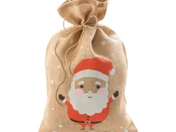 Folia Jute Julesekk 35x50cm – Julenisse