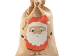 Folia Jute Julesekk 25x35cm – Julenisse