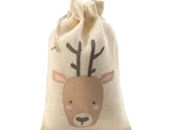 Folia Jute Julesekk 17x25cm – Reinsdyr
