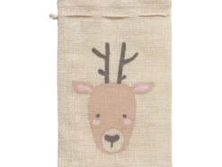 Folia Jute Julesekk 17x25cm – Reinsdyr