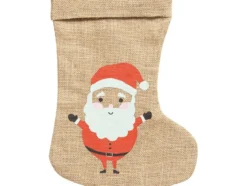 Folia Jute Julestrømpe 20x33cm – Støvel