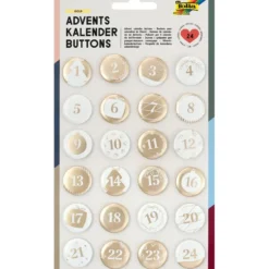 Folia Kalendertall Advent Buttons tall – Gull
