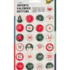 Folia Kalendertall Advent Buttons tall – Klassisk