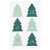 Folia Klistremerke Adventskalender tall 1-24 CHRISTMAS TREE