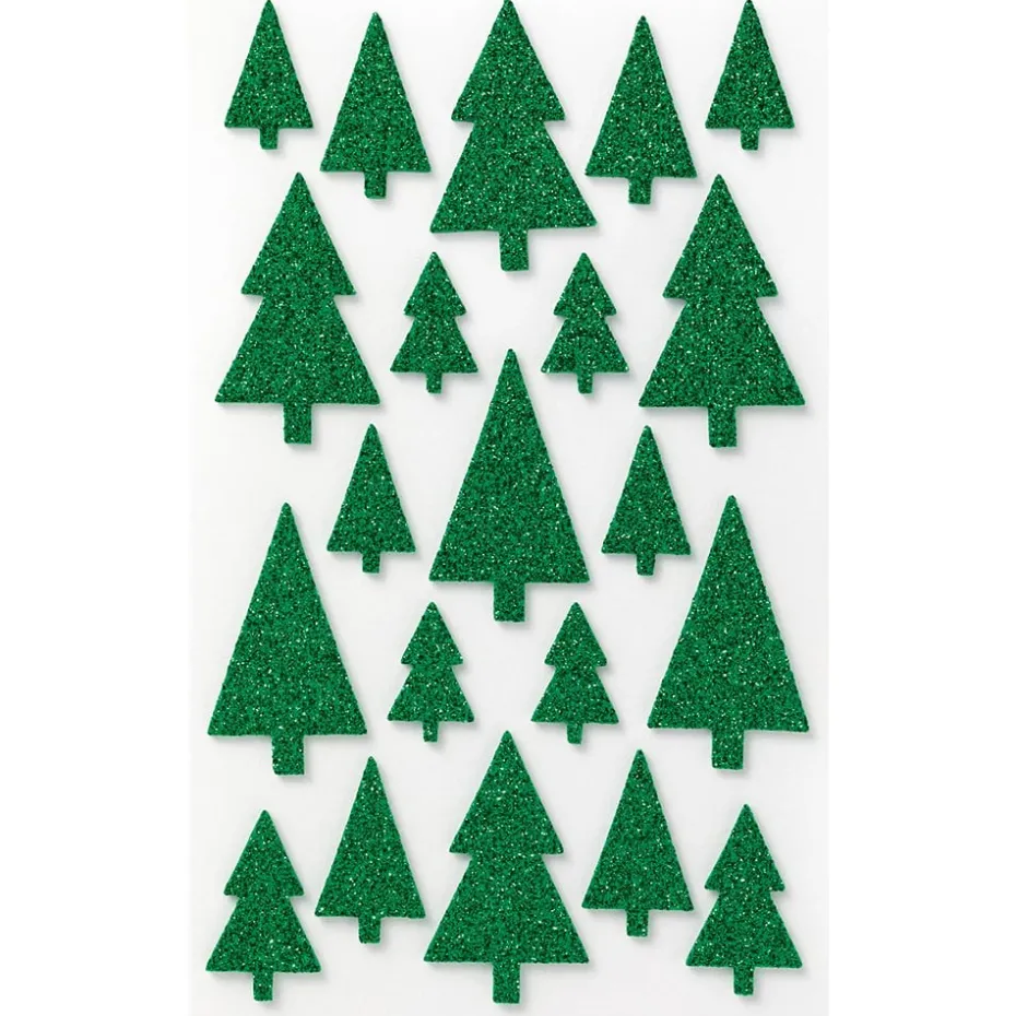 Folia Klistremerker Mosgummi Glitter – Vinter