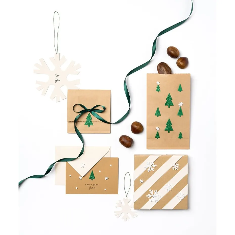 Folia Klistremerker Mosgummi Glitter – Vinter