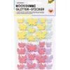 Folia Klistremerker Mosgummi Glitter – Sommerfugler