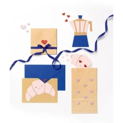Folia Klistremerker Mosgummi Glitter – Hjerter Love