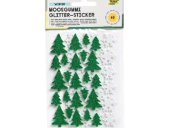 Folia Klistremerker Mosgummi Glitter – Vinter