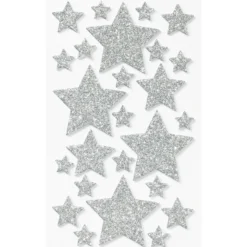 Folia Klistremerker Mosgummi Glitter – Stjerner 1