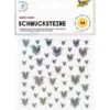 Folia Klistremerker Strass 54stk – Hjerter pastell
