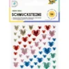 Folia Klistremerker Strass 54stk – Hjerter basic