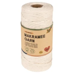 Folia Makramégarn 100% bomull – 3,5mm 100m – PURE NATURAL