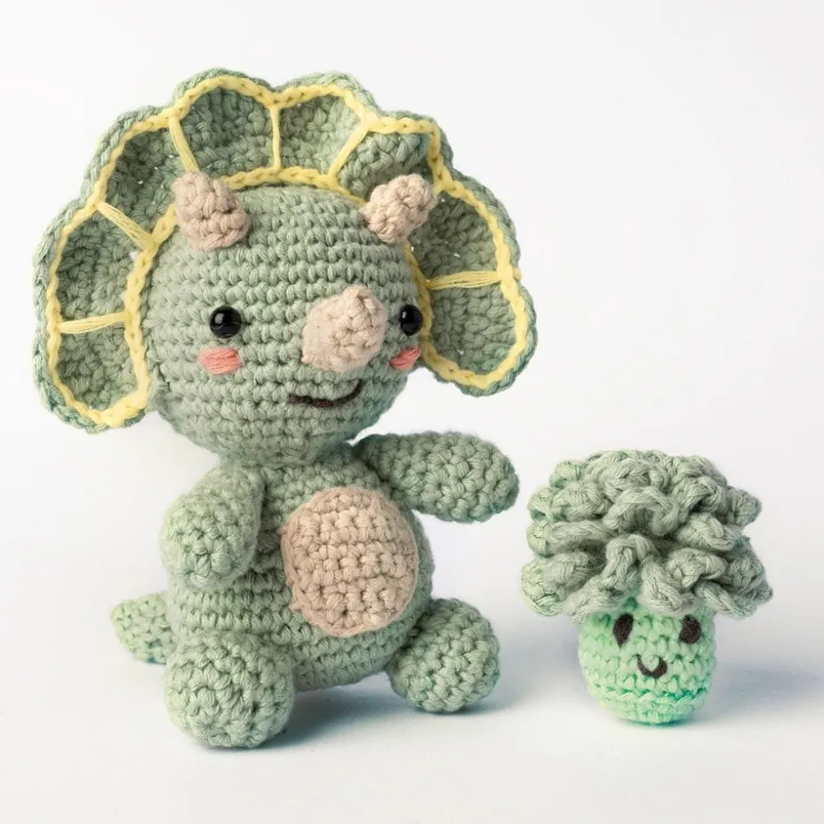 Folia Mini Heklesett – Dinosaur / Triceratops