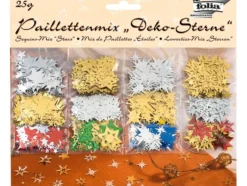 Folia Paljettmix 25g – Stjerner