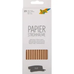 Folia Papirsugerør 25stk – Kraft