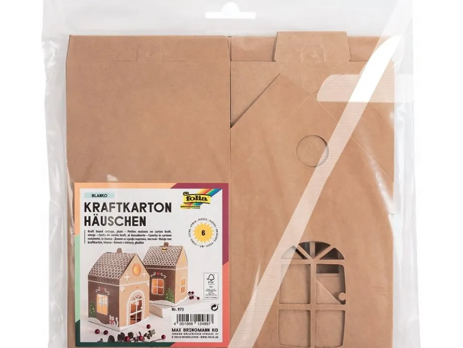 Folia Papphus Kraft 6stk – Til å dekorere