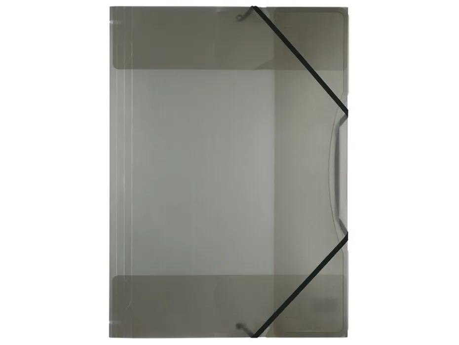 Folia Plastmappe m/strikk A3 – Transparent grå