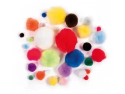 Folia Pomponger 30stk – Assorterte farger