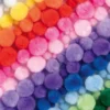 Folia Pompong Mix – Ø 1/2/3/4cm 200g – Fargerik