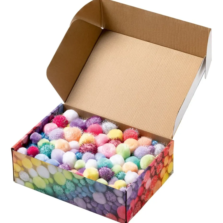 Folia Pompong Mix – Ø 1,5/2/3/4cm 300g – Pastell