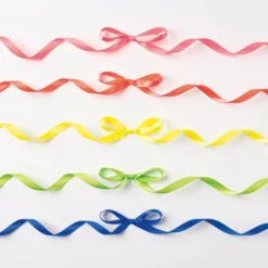 Folia Satinbånd Sett – 10mmx4m 5 farger – Neon