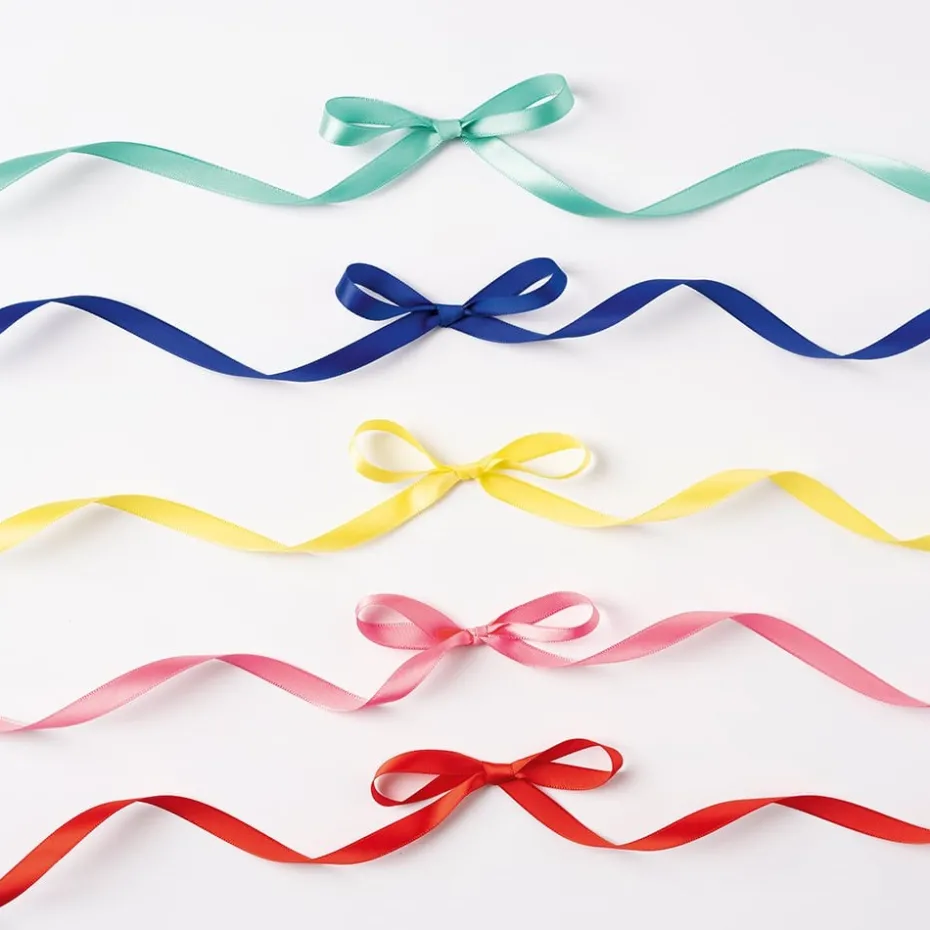 Folia Satinbånd Sett – 10mmx4m 5 farger – Rainbow