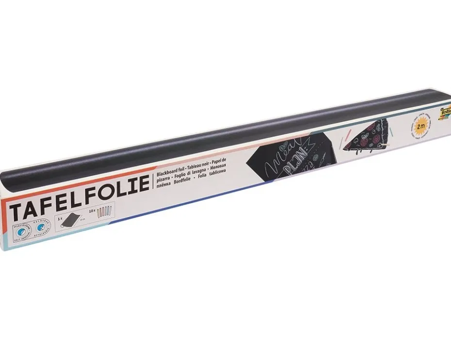 Folia Tavlefolie selvklebende rull 135µ 45x200cm – Sort