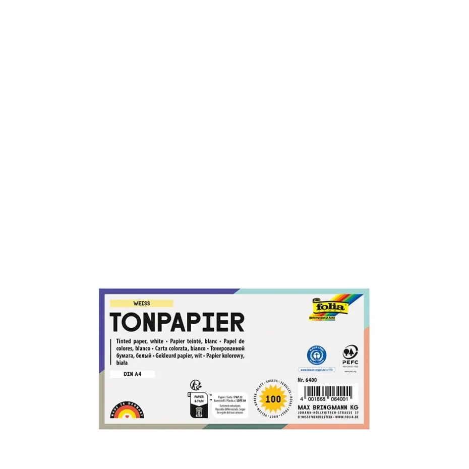 Folia Tegnepapir A4 – 130g 100ark – 00 Hvit