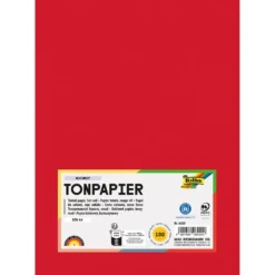 Folia Tegnepapir A4 – 130g 100ark – 20 Rød
