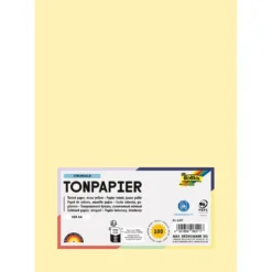 Folia Tegnepapir A4 – 130g 100ark – 11 Strågul