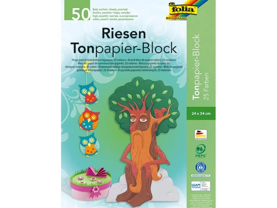 Folia Tegnepapir 24×34 130g 50ark – Mix