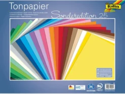 Folia Tegnepapir 130g 50x70cm 25ark – Assorterte farger