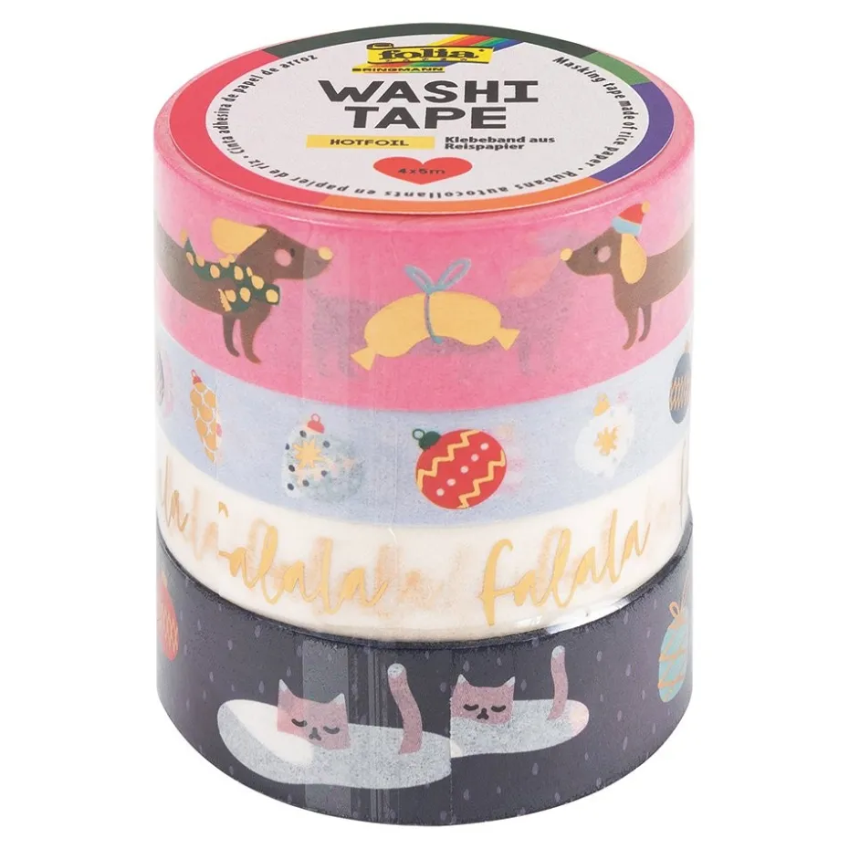 Folia Washi Tape – 4 ruller – FALALA
