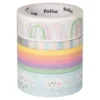 Folia Washi Tape – 4 ruller – HOTFOIL RAINBOW CLOUDS