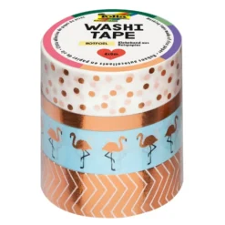 Folia Washi Tape – 4 ruller – HOTFOIL ROSE