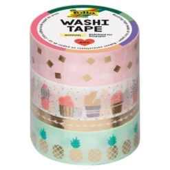 Folia Washi Tape – 4 ruller – HOTFOIL GOLD