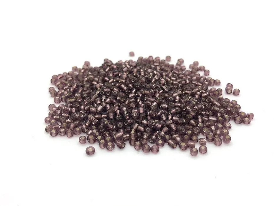 Glassperle – ca 25g – Lilla transparent