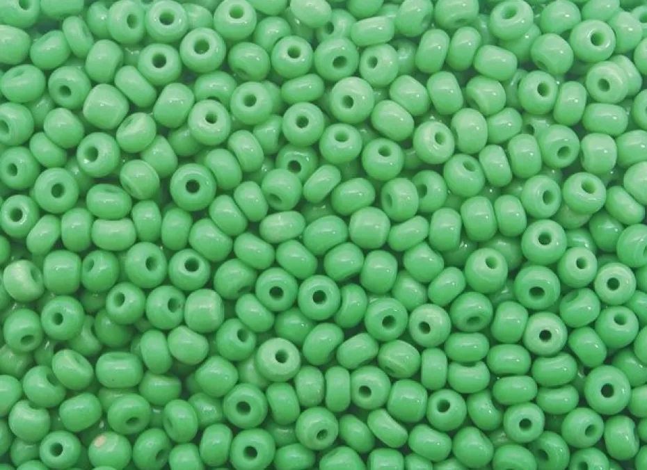 Glassperle 8/0 – 500g – Grønn