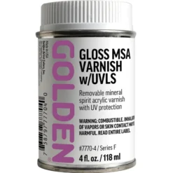 Golden Akryl MSA Varnish w/UVLS 7770 118ml – Gloss