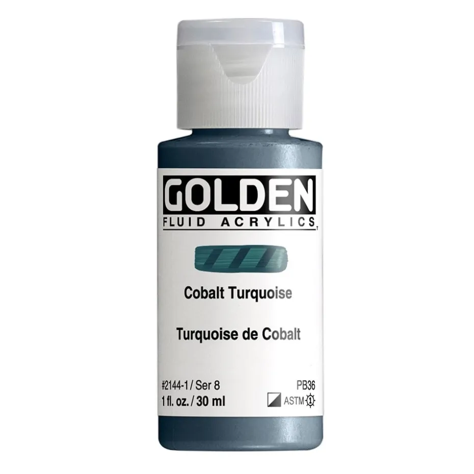 Golden Fluid Akryl 30ml – 2144 Cobalt Turquoise