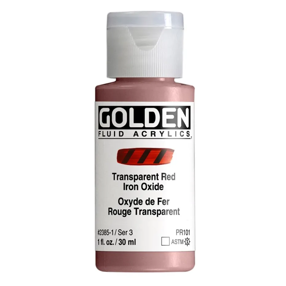 Golden Fluid Akryl 30ml – 2385 Transp. Red Iron Oxide