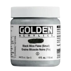 Golden Heavy Body Akryl 118ml – 4075 Black Mica Flake Small