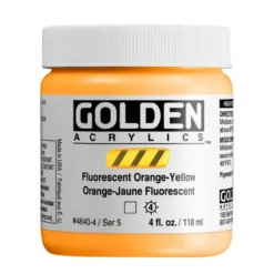 Golden Heavy Body Akryl 118ml – 4640 Fluorescent OrangeYlw